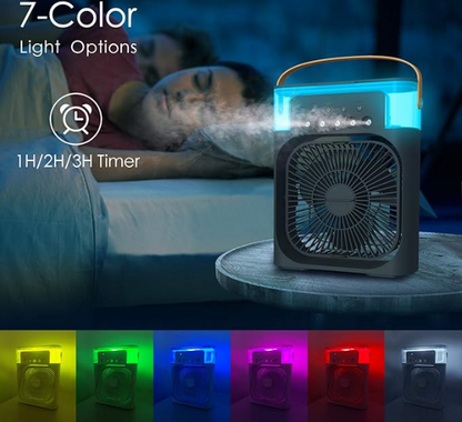 Ventilador-Humificador-Luz de habitación 3 en 1