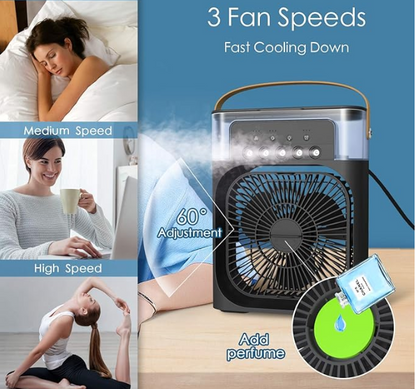 Ventilador-Humificador-Luz de habitación 3 en 1