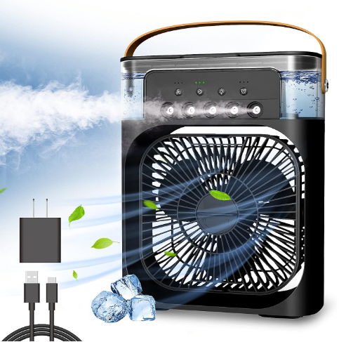 Ventilador-Humificador-Luz de habitación 3 en 1